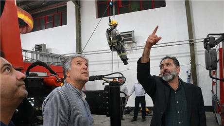 بازدید میدانی مسئولین فنی و توسعه سازی سازمان آتش نشانی تهران از پروژه ساختمان اداری ایستگاه آتش نشانی لواسان